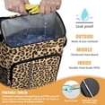 thumbnail image 2 of Travel Cooler Bag - Beige and Black Of Leopard Print Camping Beer Cooler Backpack with Bottle Opener- Waterproof Insulated Picnic Backpacks - Cooler Bag for Beach, 2 of 6