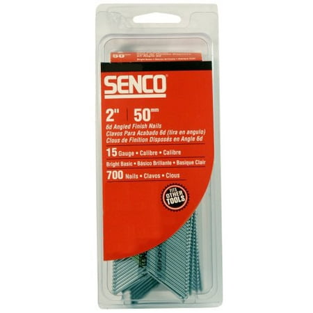 SENCO A301750 15-Gauge 1-3/4 in. Bright Basic Angled Finish Nails (Best Finish Nailer For Trim)