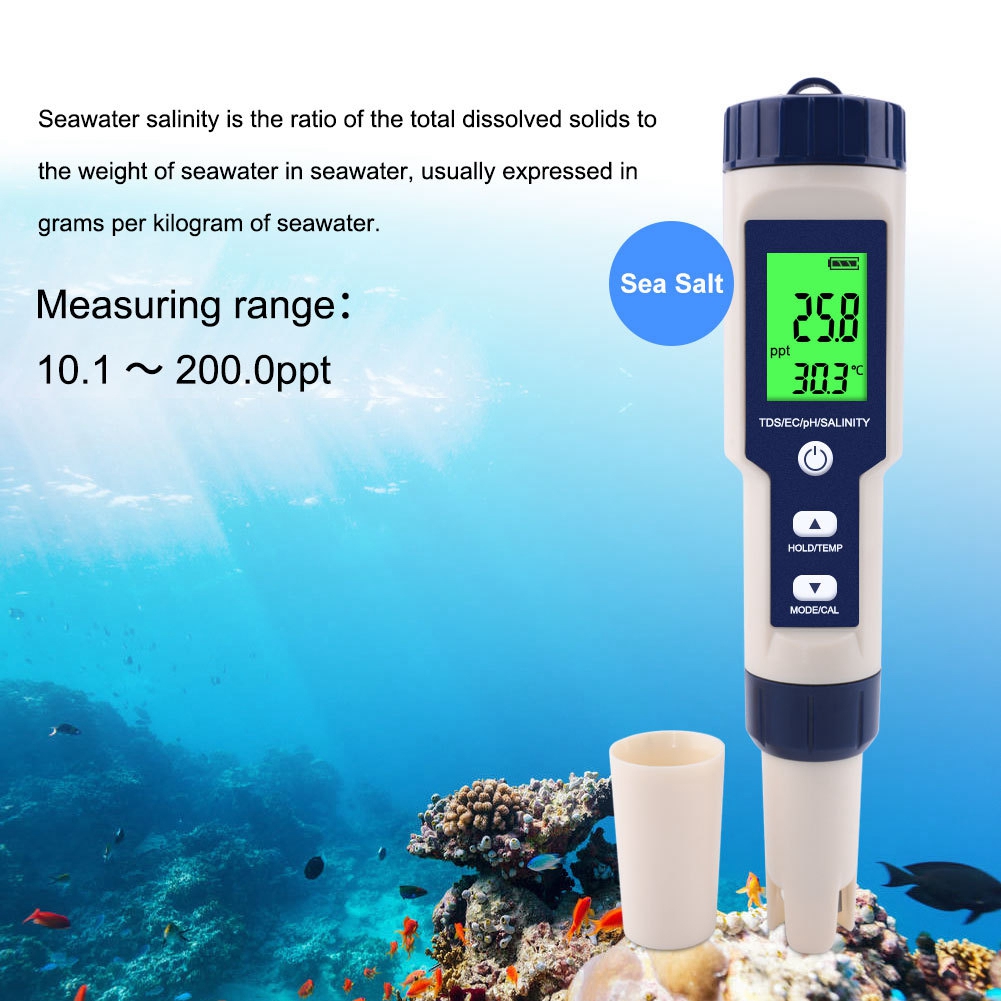 OTVIAP Water Quality Monitor,Water Quality Test Pen,5in1