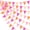Orange Pink, variant on 32Ft Coquette Bow Party Decorations Hot Pink Bow Pennant Banner Fabric Triangle Flag Garland Streamers for Coquette Wedding Birthday Bridal Baby Shower Anniversary Bachelorette Party Decor Supplies