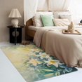 thumbnail image 3 of Lily Rugs for Living Room Bedroom - Flower Rug 3x5 - Floral Carpet for Home Decor - Washable Non Slip Patterned Indoor Small Area Rug - Soft & Low Pile (ZN&226), 3 of 7