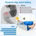 thumbnail image 3 of Hip Abduction Pillow for Hip Replacement Surgery, 2-in-1 Post Op Recovery Aid with Leg Separator Wedge & Straps for Knee Surgery Support, Abductor Foam Wedge Pillow, 3 of 6