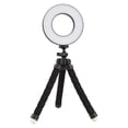 thumbnail image 1 of Fawoonu Adjustable Ring Light Kit with USB Power - Portable Selfie Light with Sponge Tripod Stand - 3 Colors & 10 Brightness Levels - for Photography, Streaming, Makeup - ABS+PC Material - Compact, 1 of 6