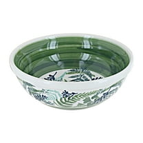 Blue Rose Polish Pottery Floating Fern Cereal/Soup Bowl