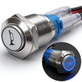 thumbnail image 1 of Interruptor pulsador Twidec G16LB-BU 16 mm 12 V LED azul, 1 of 8