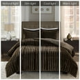 thumbnail image 4 of Home Essence Faux Fur 3 Piece Black Comforter Set, King, 4 of 4