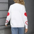 thumbnail image 7 of Womens Heart Cardigan Sweater V Neck Button Front Cardigans Trendy Long Sleeve Lightweight Knit Fall Tops White, S, 7 of 7