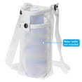 thumbnail image 4 of REGALWOVEN Water Bottle Bag, Mesh Portable Holder Adjustable Strap for Hiking and Camping White, 4 of 6