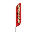 thumbnail image 4 of Shoe Sale Feather Flag(11.5Feetx2.5Feet) By Dreamcontroller | Outdoor Business Advertising Tall Flag | Weather-Resistant Knitted Swooper Flag | Made In Usa | Hd Print (Flag Only), 4 of 4