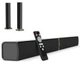 thumbnail image 1 of MZEIBO Barra de Sonido para Smart TV, Barra de Sonido Bluetooth de 80 W Diseño Desmontable 2 en 1, Graves Profundos, Sonido Envolvente de Cine en Casa, Conexiones ARC/Ópticas/AUX para TV/PC/Juegos/Pro, 1 of 5