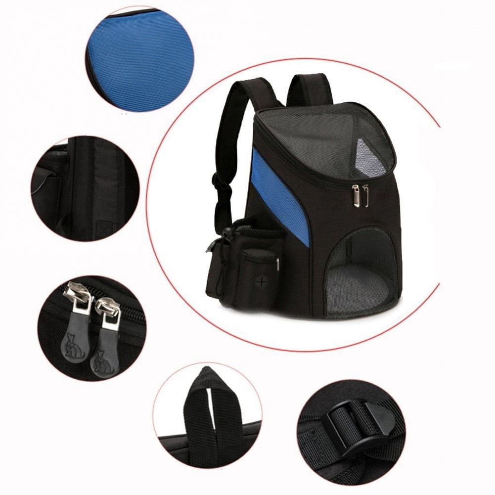 Hzzsbu Pet Carrier Backpack Ventilated Mesh Portable Pet Carrier For Dogs And Cats Puppies Travel Walking, Outdoor Use