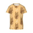 thumbnail image 6 of Fuzoiu German Shepherd Dog Print Youth Short Sleeve T-Shirt,Youth Dry-Fit Active Athletic T-Shirt,Short Sleeve Tops Tees for School, Sports, and Casual Wear, 6 of 6