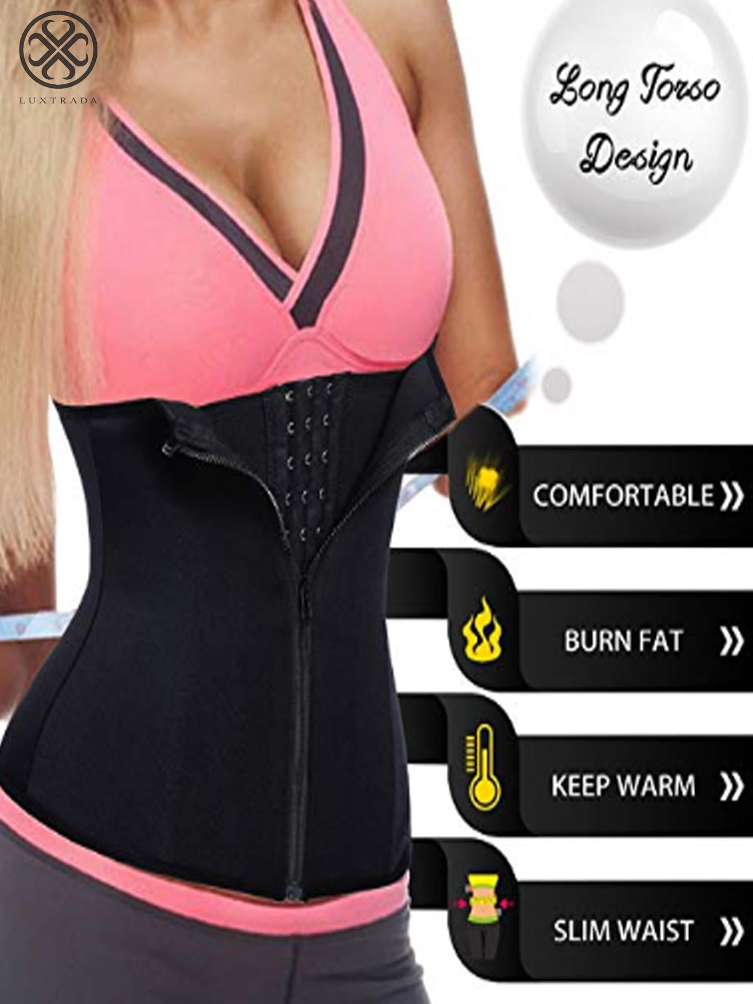 LODAY Waist Trainer Corset for Women Tummy Control Sport Workout Body  Shaper Black, Black 2, XX-Large : : Clothing, Shoes & Accessories