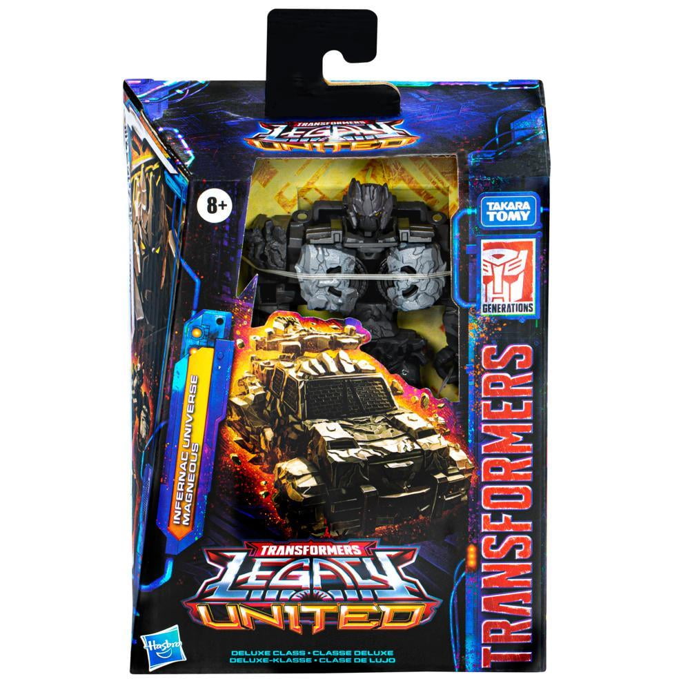 Transformers Legacy United Deluxe Infernac Universe Magneous 5.5” Action Figure, 8+