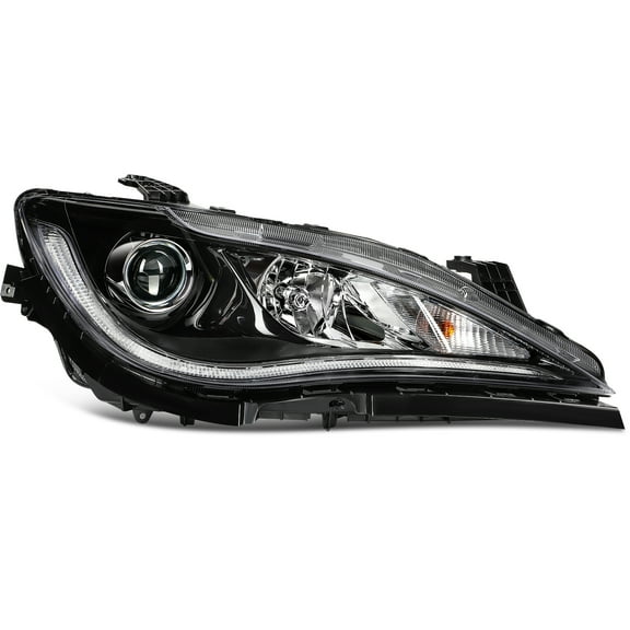 cciyu Headlight Assembly Replacement Fit 2017-2020 for Chrysler Pacifica Chrome Lamps Housing Passenger Side CH2519152 68228948AH (Bulbs Not include)