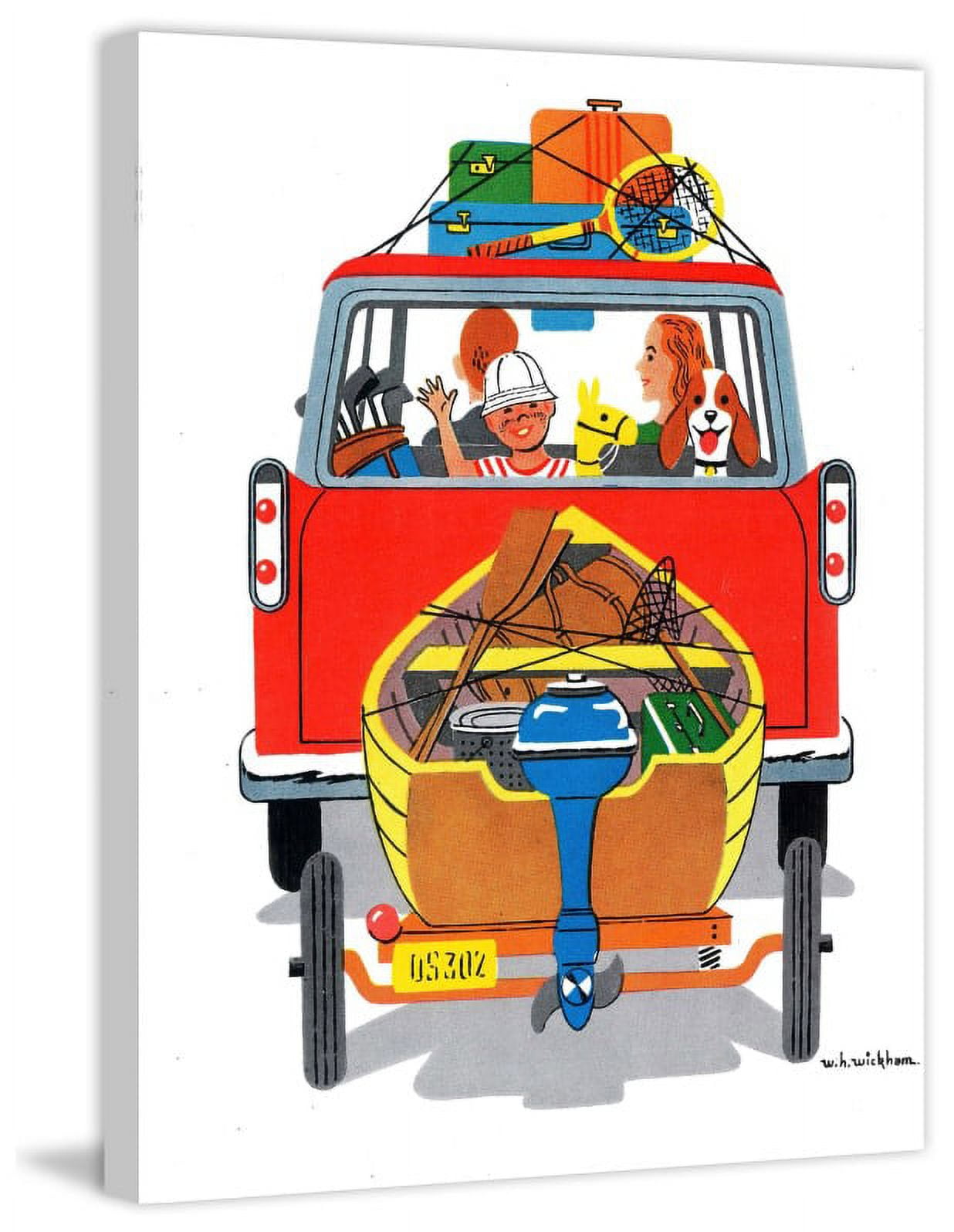 "Family Trip" by Curtis Painting Print on Canvas
