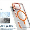 thumbnail image 3 of Dteck Magnetic Case for iPhone 16 Pro, Compatible with MagSafe, Shockproof Back Cover Crystal Clear Protective Phone Case for iPhone 16 Pro,Yellow, 3 of 6