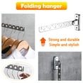thumbnail image 3 of LNKOO Laundry Hangers Wall Mount Clothes Hanger Rack Laundry Room Clothes Hanger Wall Mounted Clothes Rack Stainless Steel Clothes Hooks with Swing Arm Laundry Hanger Dryer Rack Folding Hanger, 3 of 7
