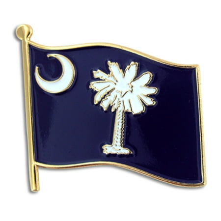 South Carolina Lapel Pin - PinMart's South Carolina US State Flag SC Enamel Lapel Pin 1