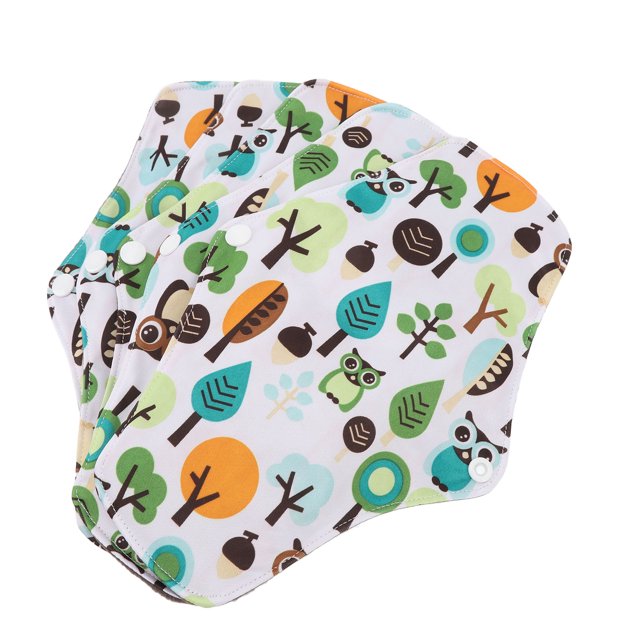 Almohadillas Sanitarias Lavables, Protector De Bragas Reutilizable, Resistente Al Agua, Respetuoso Con La Piel, 5 Uds. M, Para El Embarazo