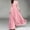 *Pink, variant on U Women's Solid Color V Neck Short Sleeve Tunic Chiffon Dress, Fashion Casual Summer Flowy Maxi Dress White,Womens Plus L