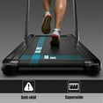 thumbnail image 4 of Costway Up To 7.5MPH 2.25HP 2 in 1 Single Display Screen Treadmill Remote Control W/ APP Control Speaker Black, 4 of 10