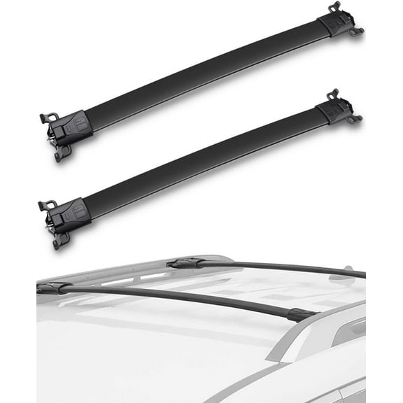 SCITOO fit for Chevy Equinox for GMC Terrain 2010-2017 Aluminum Alloy Roof Top Cross Bar Set Rock Rack Rail