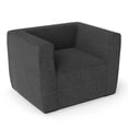 thumbnail image 2 of Gymax Inflatable Sofa Portable Blow Up Couch w/ Detachable Cover Wide Armrests Grey, 2 of 8