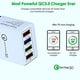 thumbnail image 3 of Cargador multipuerto, cargador USB de 4 puertos o tomacorriente de pared de carga rápida y luz LED para iPhone 12 / Pro/Max/Mini, MacBook Pro/Air, iPad, Samsung Galaxy (cargador de 4 USB, naranja) TUNC Sencillez, 3 of 5