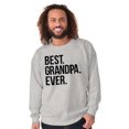 thumbnail image 5 of Best Grandpa Ever Grandfather Poppop Men's Crewneck Sweatshirt Brisco Brands M, 5 of 6