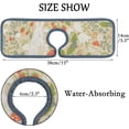 thumbnail image 4 of 3Pcs SKYSONIC Faucet Absorbent MatEaster Rabbit and Hedgehog Washable Counter Drying Pads Behind Faucet, 4 of 7