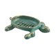 thumbnail image 3 of Jabonera con forma de tortuga, bandeja decorativa, soporte de hierro con fondo hueco, almacenamiento hecho a mano. Verde, 3 of 9