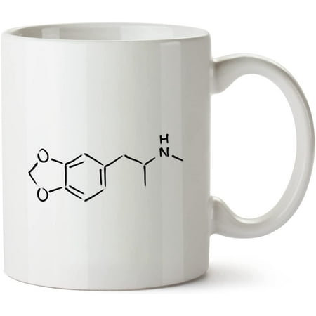 

MDMA Formula Chemistry Drugs White Mug Novelty Mug 11 Oz Coffee Tea Funny For Women Men Ceramic White Great Gift Idea Cup
