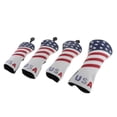 thumbnail image 3 of 2x 4pcs Set Cubierta Portátil Cabeza de Golf Shamjiam Etiqueta Del Número Casco de Golf Deportivo, 3 of 9