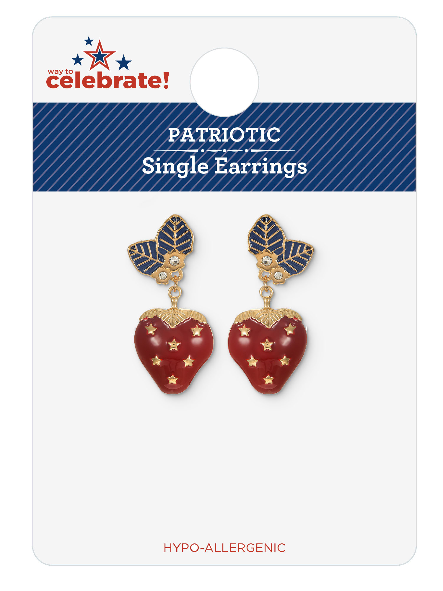 Way to Celebrate Americana Strawberry Earrings