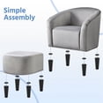 thumbnail image 7 of Yaheetech Contemporary Club Chair and Ottoman Set for Living Room, Gray, 7 of 7