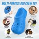 thumbnail image 5 of Juguetes para perros: juguetes antigoteo, juguetes de comida para todos los perros, masticables, dientes limpios, sabor a carne, color azul, 5 of 6