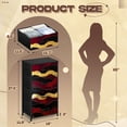 thumbnail image 3 of Dresser for Bedroom with 4 Storage Drawers Red Abstract Marble Burgundy Black Malachite Gold Veins Dressers Chest of Drawers Steel Framed Fabric Closet Organizers for Dorm Entryway, 3 of 8