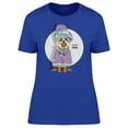 thumbnail image 1 of Fashion Dog With Purple Outfit Tee Women's -Image by Shutterstock, 1 of 1