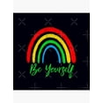 thumbnail image 7 of Ryan; Be Yourself Rainbow Pride Throw Pillow Cover 45x45cm – LGBTQ Equality Cushion for Inclusive Spaces, 7 of 7