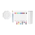 thumbnail image 2 of Vaso térmico,Kit para pintar tu propio vaso: vaso en blanco con tapa,Haz tu propio regalo personalizado de Navidad,Regalos de manualidades DIY,marcadores de taza de agua,pinceles de paleta,Kit, 2 of 9