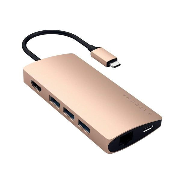 Satechi TYPEC MULTIPORT ADAPTER 4K WITH V2 Docking station USBC / Thunderbolt 3