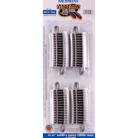 Bachmann 44504 HO Scale, E-Z Track 33.25 Radius 18 Degree Curved Trac Bachmann 44504 HO Scale, E-Z Track 33.25 Radius 18 Degree Curved Trac