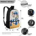thumbnail image 5 of Yuyamidu Baseball Kids Backpacks for Boys Ice Cream School Backpack Polyester Schoolbags with Bottle Side Pockets, Students Supplies Teen Girls School Bookbag, 5 of 6