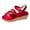 Red, variant on VerPetridure Sandals for Women High Heel Wedge,Chunky Heel Sandal Open Toe Wedding Pumps with Buckle Ankle Strap Evening Party Shoes
