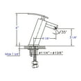thumbnail image 2 of ALFI brand AB1628-BN Brushed Nickel Single Lever Bathroom Faucet, 2 of 12