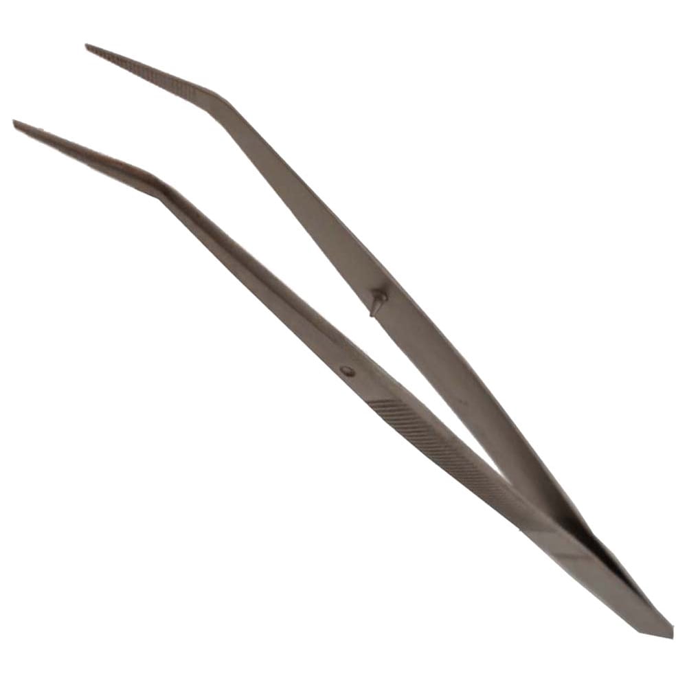 6" Long, Filament Tweezers With A NonTwisting Control Pin Between The