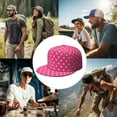 thumbnail image 5 of Retro Polka Dot Aesthetic Snapback Hat - Flat Visor Baseball Cap with Colorful Dots - Minimalist Dots Streetwear for Teens & Adults, 5 of 5