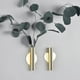 thumbnail image 5 of 2 unids Montado en la pared Florero de flores Muro de metal Tuber de metal Tenedor Jarrón Decoración del hogar, 5 of 6