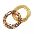 thumbnail image 1 of 4x 2 Piezas Cadenas de Cuentas para La Cintura Cadena para El Vientre Cuentas Bohemias Joyería de Cintura Elástica Elegante Accesorios para Cadenas Pa 4 piezas, 1 of 8